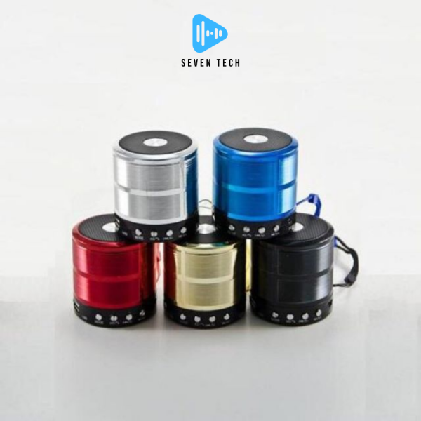 Loa Mini Bluetooth WS-887 Loa không dây nhiều màu có hỗ trợ thẻ nhớ, âm thanh và tiện lợi di động nhỏ gọn - Hình ảnh 3