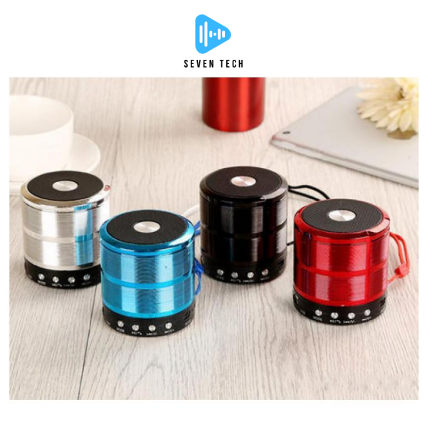 Loa Mini Bluetooth WS-887 Loa không dây nhiều màu có hỗ trợ thẻ nhớ, âm thanh và tiện lợi di động nhỏ gọn - Hình ảnh 4